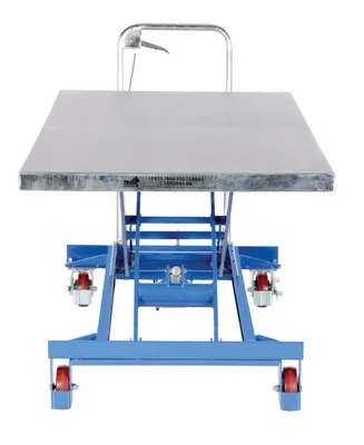 Vestil CART-1000-LD hydraulic elevating cart shown from an alternate angle