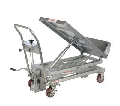 Vestil CART-1000-LT-PSS lift & tilt carts with sequence select shown from an alternate angle