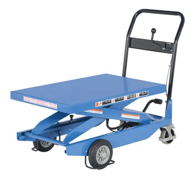Vestil CART-1000-S-HR premium scissor lift cart shown from an alternate angle