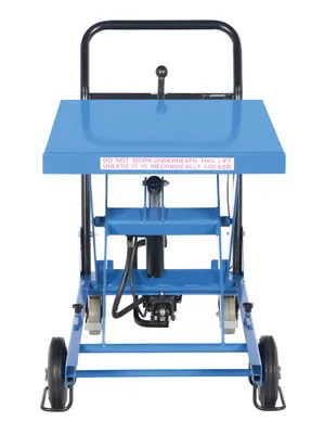 Vestil CART-1000-S-HR premium scissor lift cart shown from an alternate angle