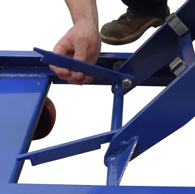 Vestil CART-1000-TS hydraulic elevating cart shown from an alternate angle