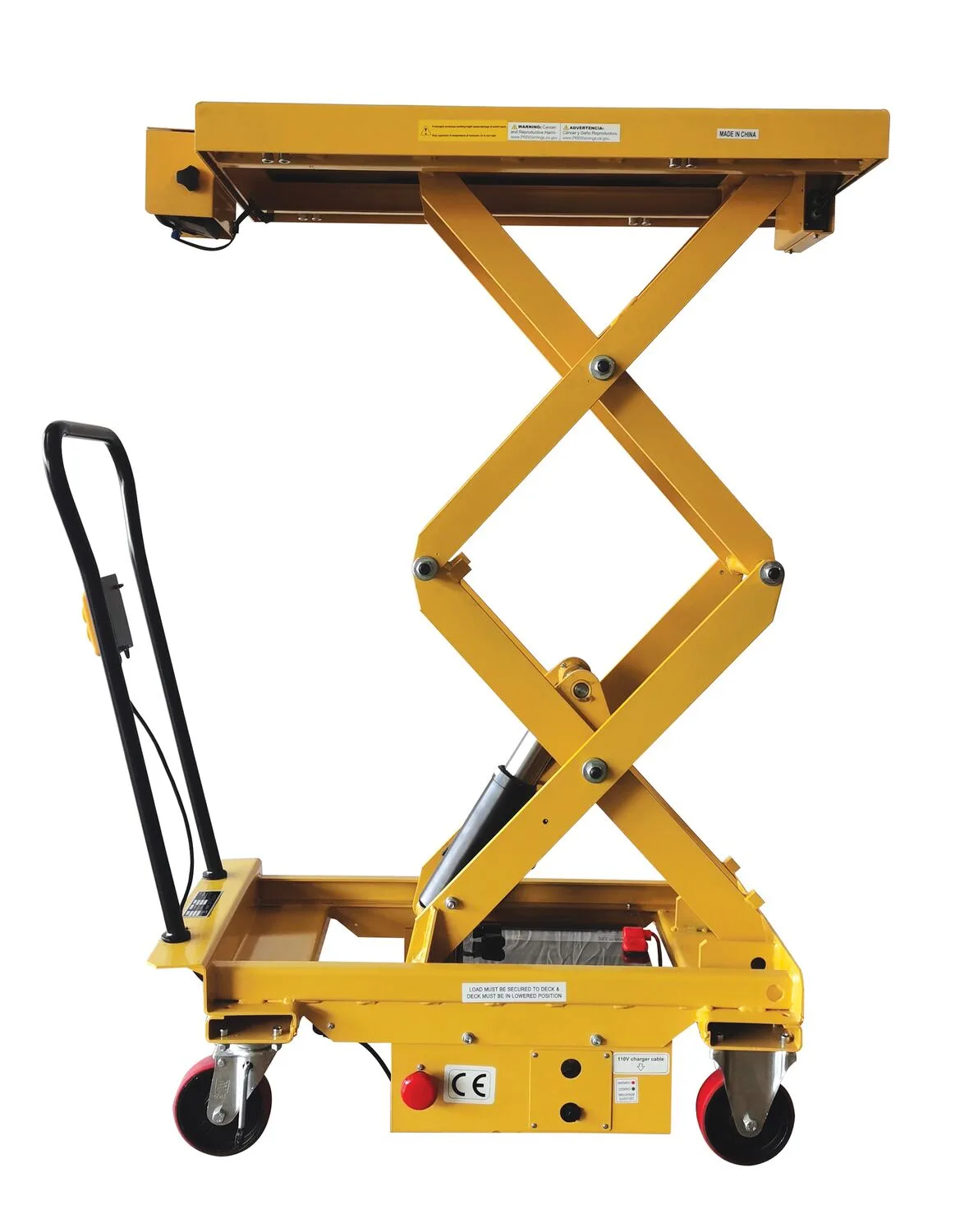 Vestil CART-1000D-DC-SC scissor carts with built-in scale