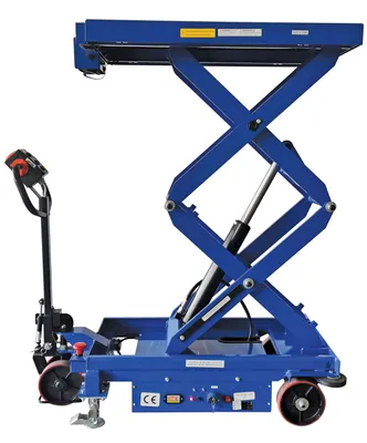 Vestil CART-1500D-DC-CTD-SC scissor carts with built-in scale