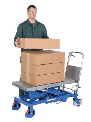 Vestil CART-1750 hydraulic elevating cart shown from an alternate angle