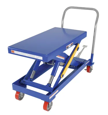 Vestil CART-2000-2040-FP hydraulic elevating cart shown from an alternate angle