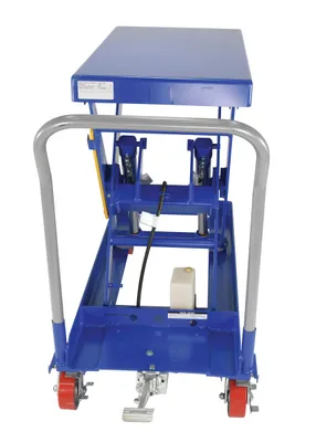 Vestil CART-2000-2040-FP hydraulic elevating cart shown from an alternate angle