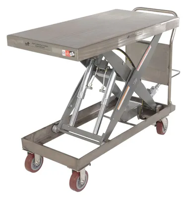 Vestil CART-2000-PSS partially stainless steel hydraulic elevating cart