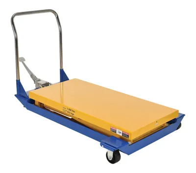 Vestil CART-24-10-M dc powered and manual scissor cart