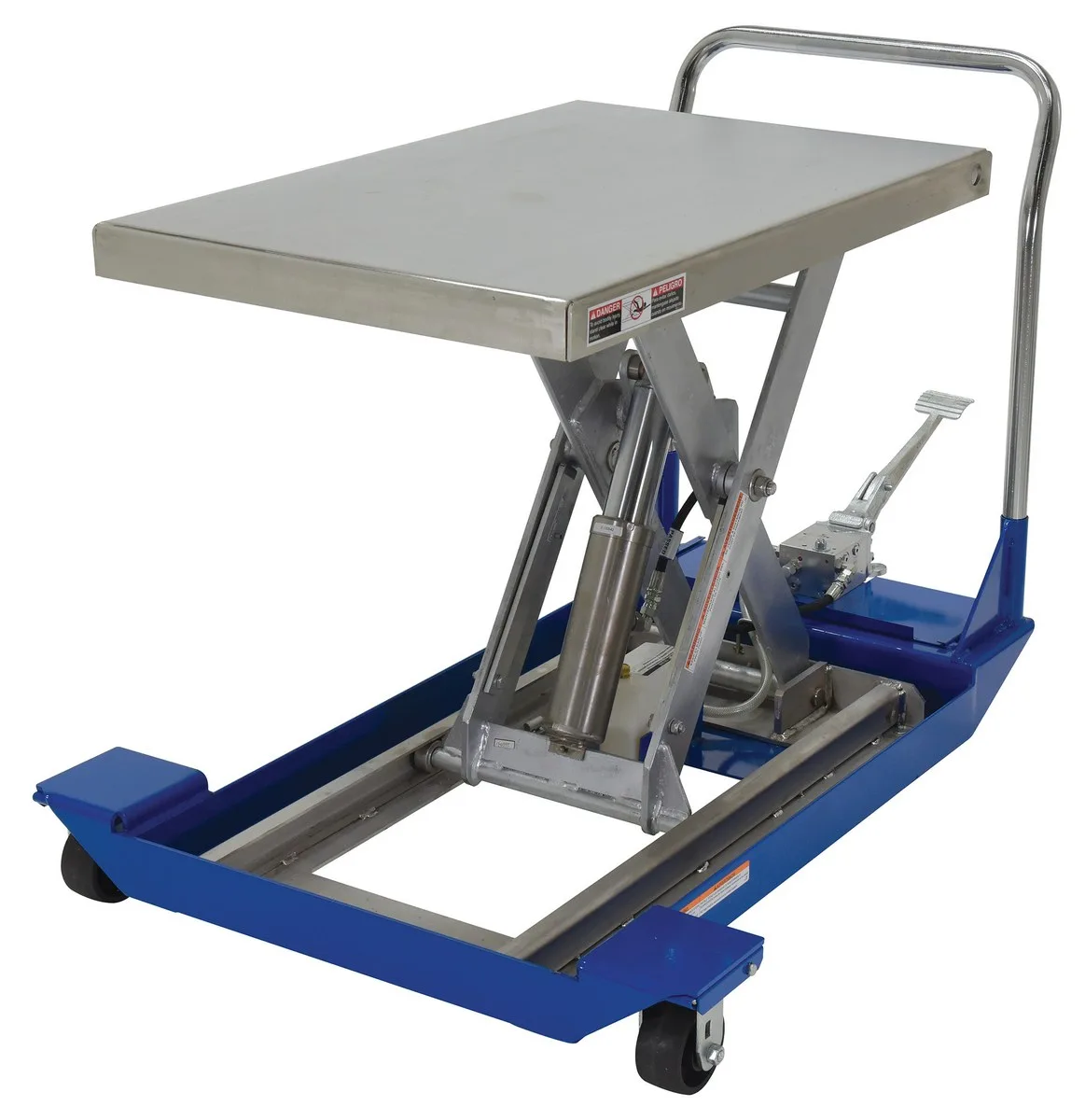 Vestil CART-24-10-M-PSS dc powered and manual scissor cart