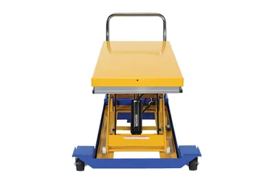 Vestil CART-24-15-DC dc powered and manual scissor cart shown from an alternate angle