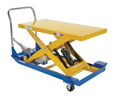 Vestil CART-24-15-M dc powered and manual scissor cart