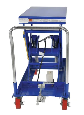 Vestil CART-2500-2040-FP hydraulic elevating cart shown from an alternate angle
