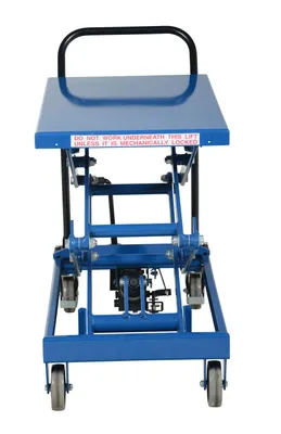 Vestil CART-300-D-FR premium scissor lift cart shown from an alternate angle
