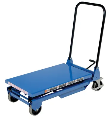 Vestil CART-300-S-FR premium scissor lift cart shown from an alternate angle