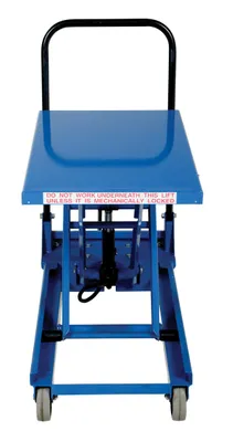 Vestil CART-300-S-FR premium scissor lift cart shown from an alternate angle