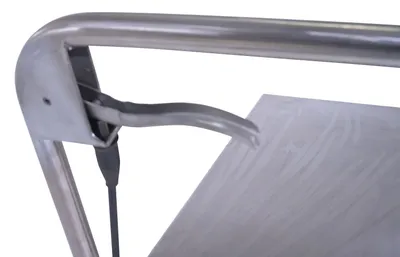 Vestil CART-300-SS3 stainless steel scissor cart shown from an alternate angle