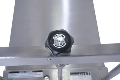 Vestil CART-330-SS stainless steel scissor cart shown from an alternate angle