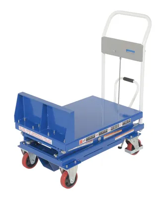 Vestil CART-400-LT lift & tilt carts with sequence select shown from an alternate angle