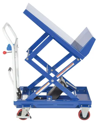 Vestil CART-400-LT lift & tilt carts with sequence select shown from an alternate angle