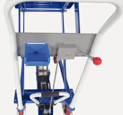 Vestil CART-400-LT lift & tilt carts with sequence select shown from an alternate angle