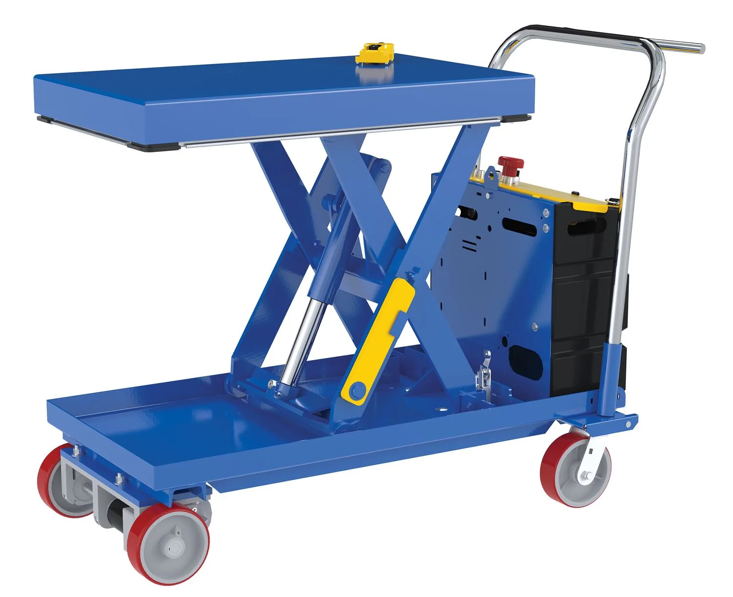 Vestil CART-500-2033-CTD traction drive electric hydraulic elevating cart