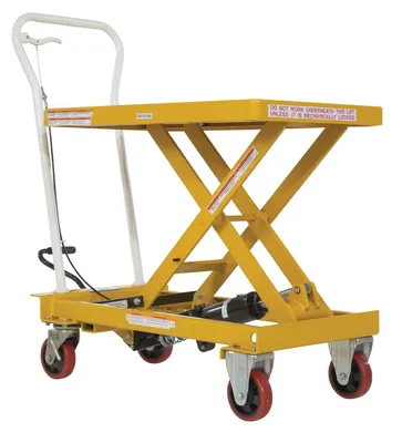 Vestil CART-550-AS auto-shift hydraulic elevating cart shown from an alternate angle