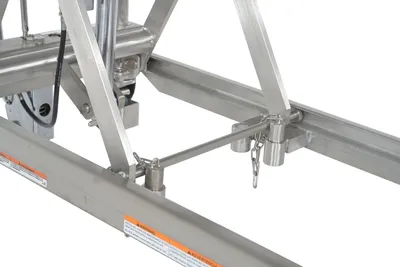 Vestil CART-550-SS stainless steel scissor cart shown from an alternate angle