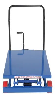 Vestil CART-600-D-FR premium scissor lift cart shown from an alternate angle