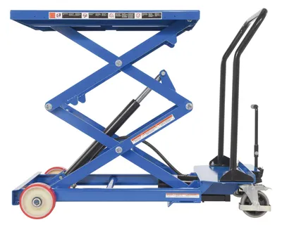 Vestil CART-600-D-FR premium scissor lift cart shown from an alternate angle