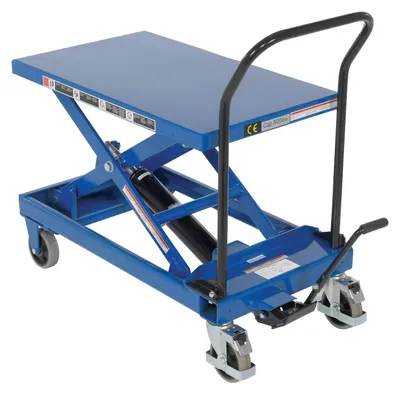 Vestil CART-600-S-FR premium scissor lift cart shown from an alternate angle