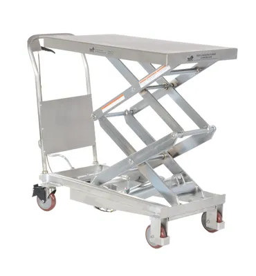 Vestil CART-800-D-PSS partially stainless steel hydraulic elevating cart