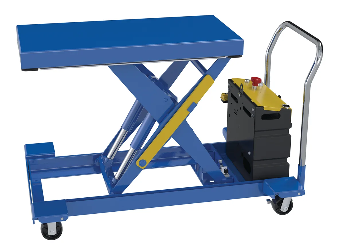 Vestil CART-LP-2000-2040-DC heavy duty low profile scissor lift cart