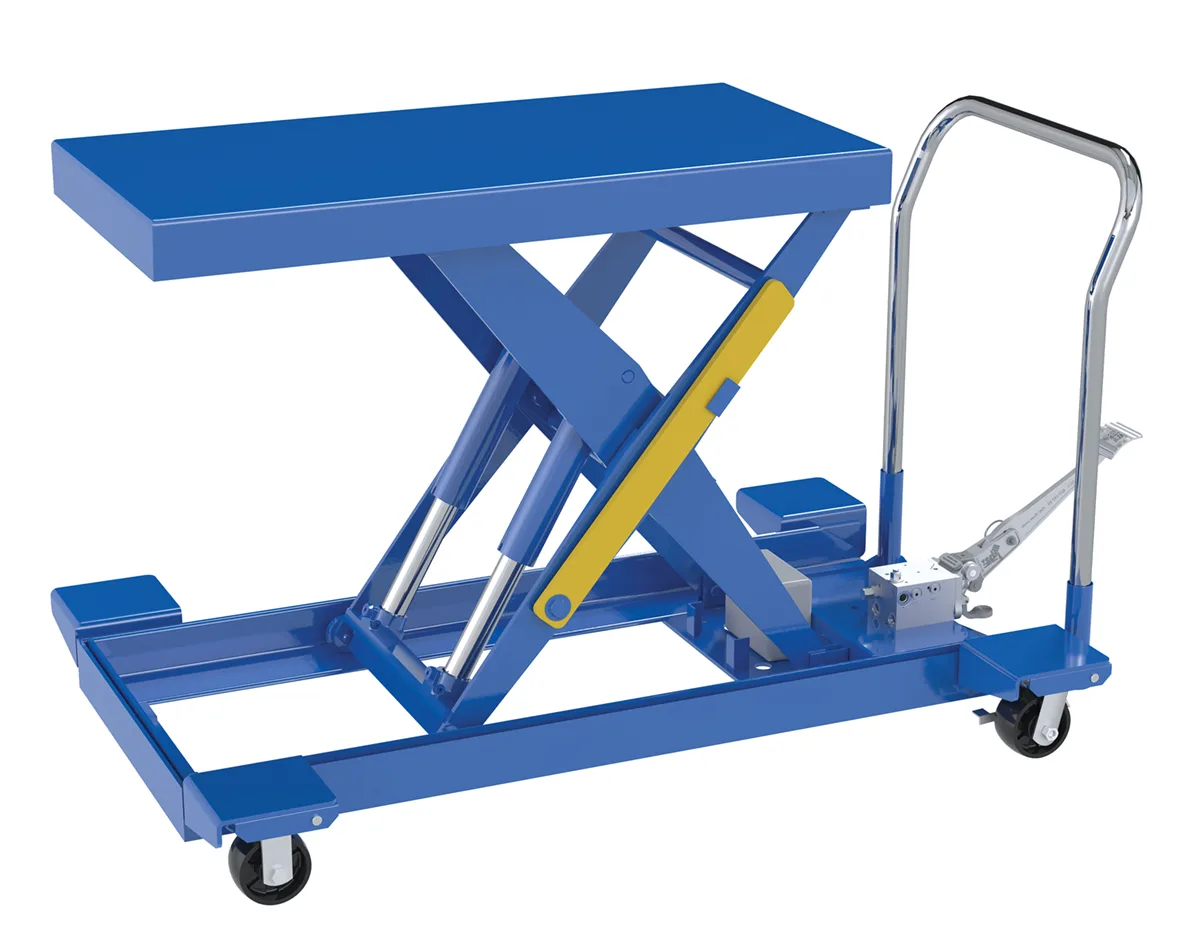 Vestil CART-LP-2000-2040-FP heavy duty low profile scissor lift cart