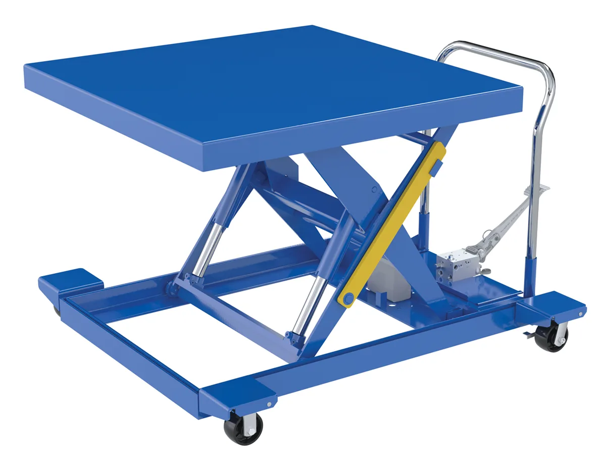 Vestil CART-LP-2000-4242-FP heavy duty low profile scissor lift cart