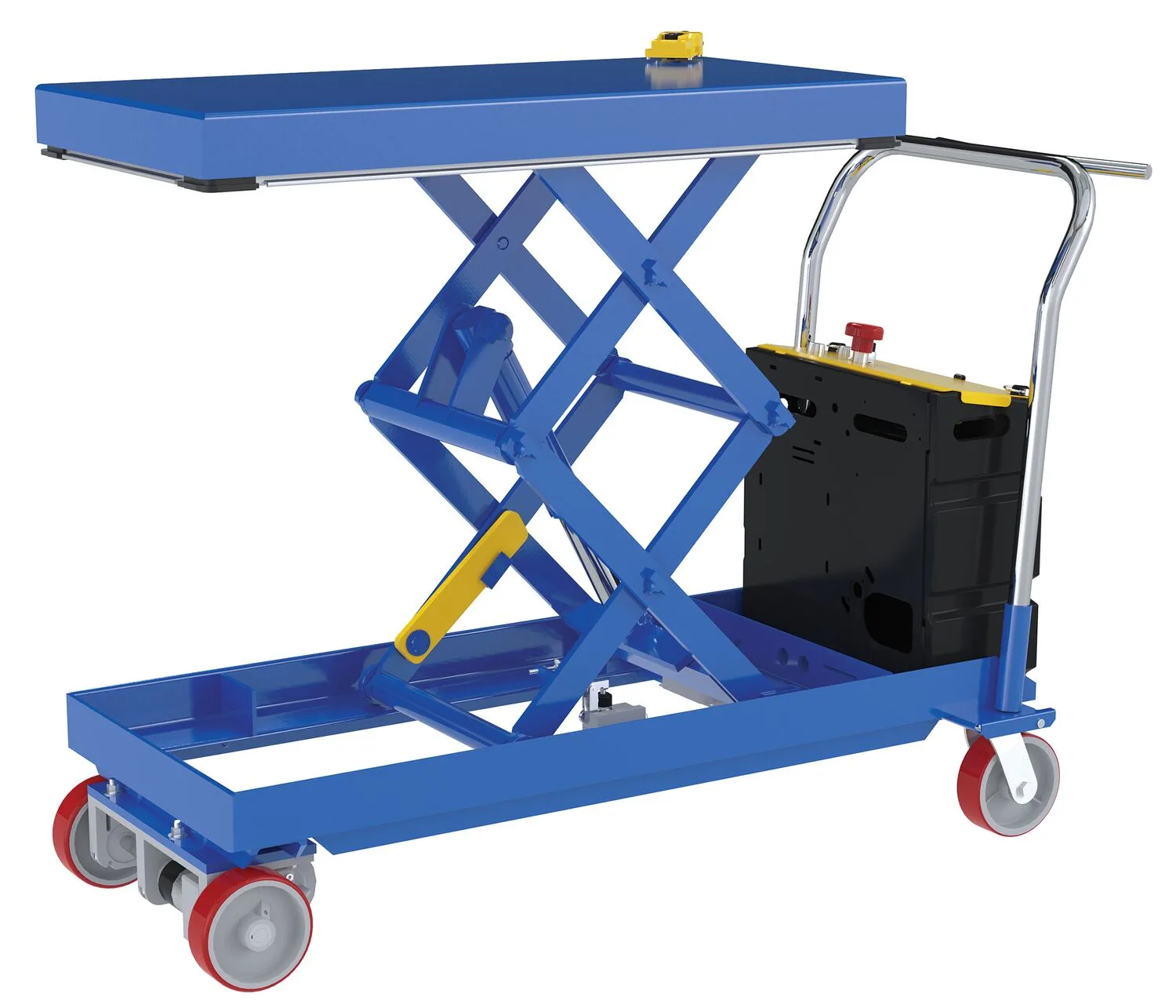 Vestil CARTD-750-2040-CTD traction drive electric hydraulic elevating cart