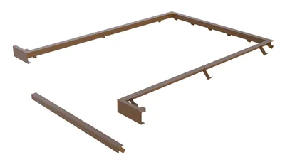 Vestil Steel Dock Leveler Curb Angle Set 6 Ft. x 10 Ft.