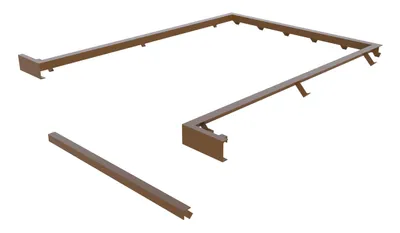 Vestil Factory Installed Steel Curb Angle Set Usable Dimensions 104-1/2 In. x 74 In. x 28 In. For RU-1000-SCB