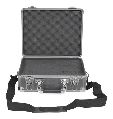 Vestil CASE-1310 aluminum carrying case shown from an alternate angle