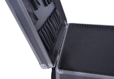 Vestil CASE-1813 aluminum carrying case shown from an alternate angle