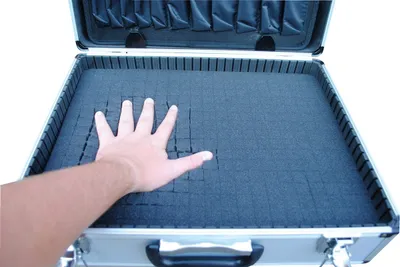 Vestil CASE-1814-FM aluminum tool case shown from an alternate angle
