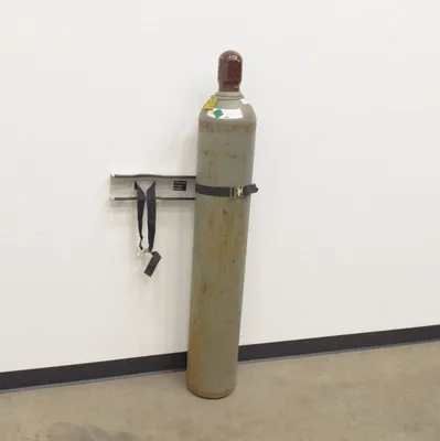 Vestil CB-W-2S wall mounted cylinder bracket shown from an alternate angle