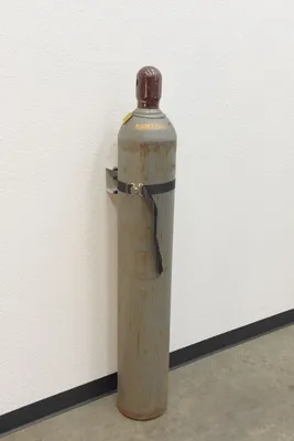 Vestil CB-W-S wall mounted cylinder bracket shown from an alternate angle