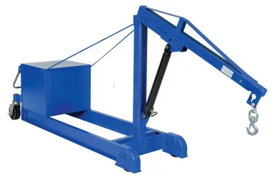 Vestil Steel Air Counter Balance Floor Crane 2000 Lb. Capacity Blue