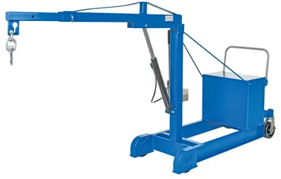 Vestil CBFC-500 counter balanced floor crane shown from an alternate angle