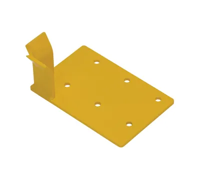 Vestil Steel Transporter Left Corner Guard Option Yellow