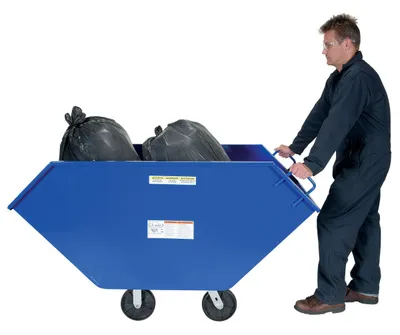 Vestil CHIP-22.2 chip & waste truck shown from an alternate angle