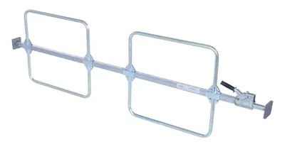 Vestil Steel Cargo Bar 1 Piece 119 In. Length x 3-3/4 In. Width x 24-1/2 In. Height With Hoops Silver