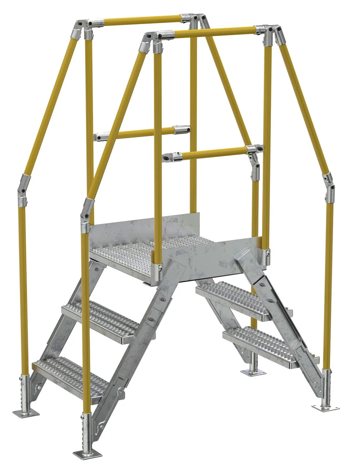 Vestil COL-3-26-14-HDG galvanized cross-over ladder