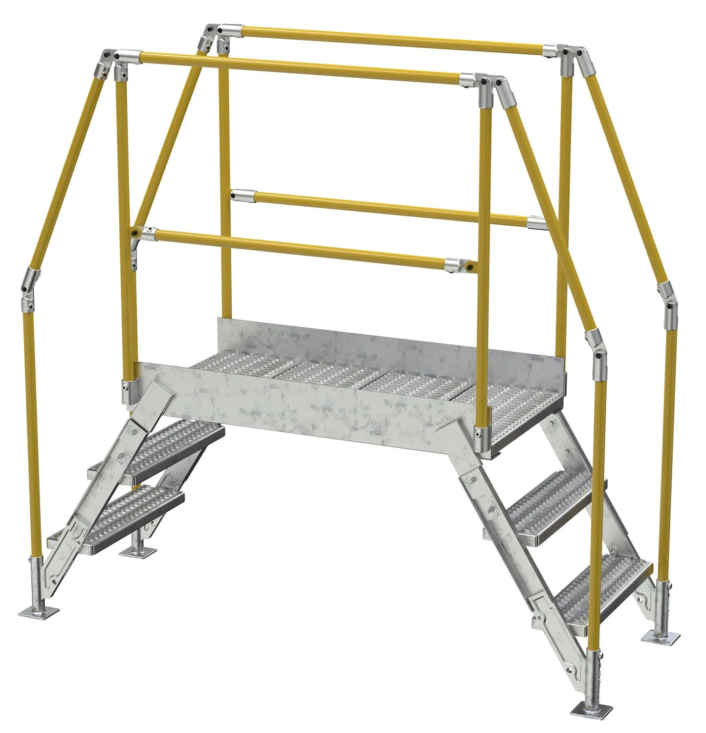 Vestil COL-3-26-33-HDG galvanized cross-over ladder