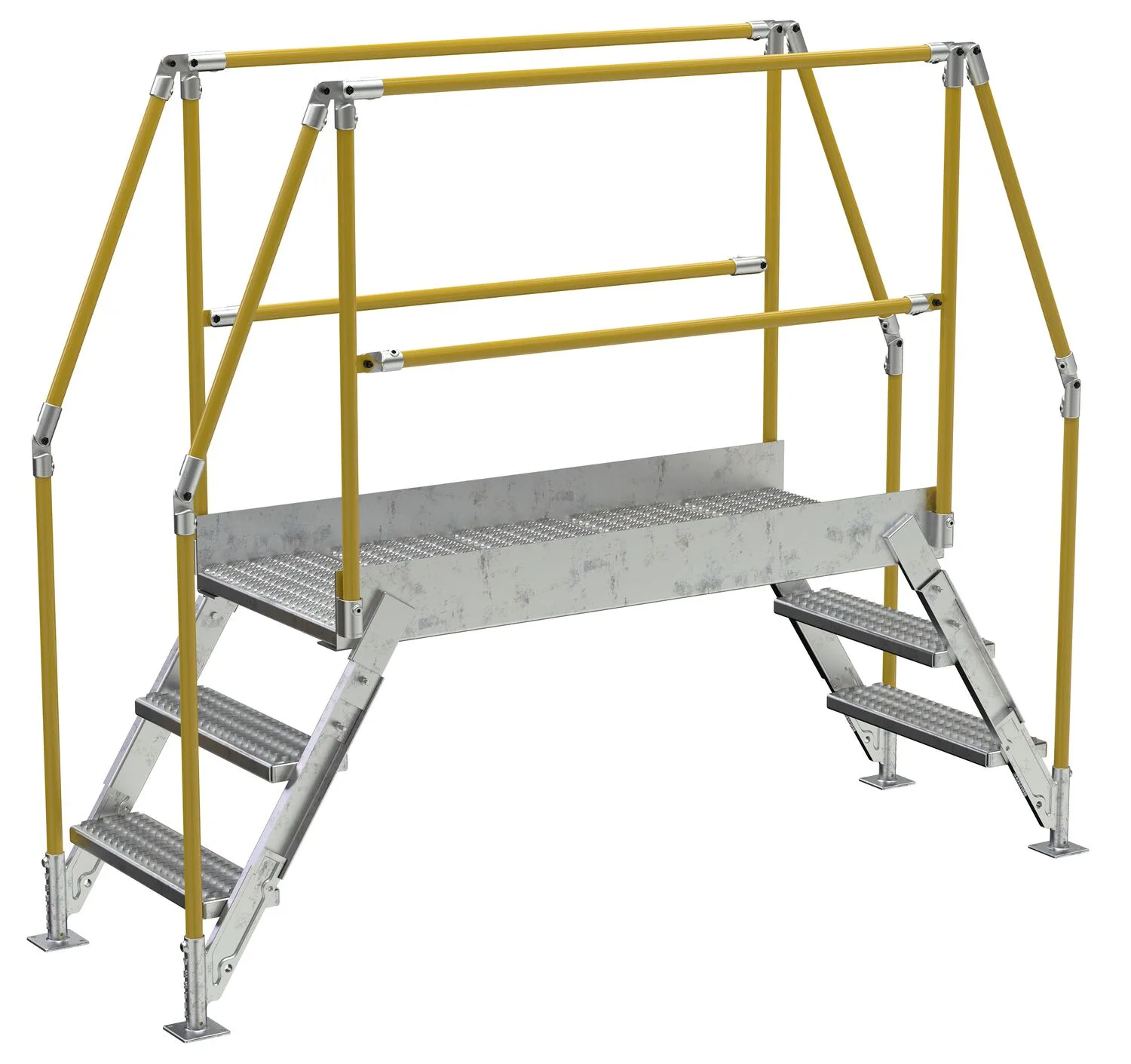 Vestil COL-3-26-44-HDG galvanized cross-over ladder